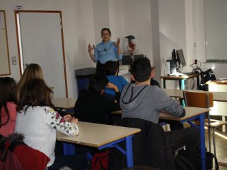 Des ateliers animés par les gendarmes de Pont-L'Abbé pour les élèves de 5ème.