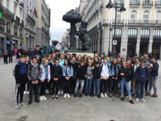 Les élèves de 4ème du Collège Saint-Gabriel à Madrid.